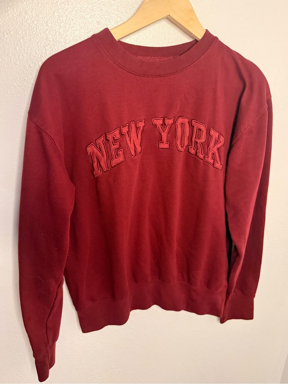 Red NY Crewneck Sweatshirt